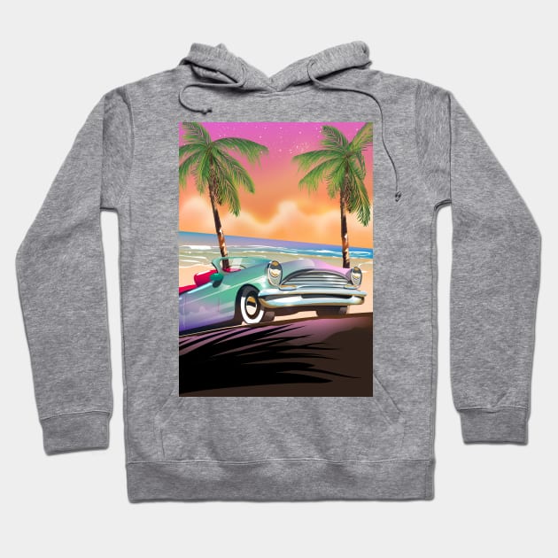 Retro Car Hoodie by nickemporium1